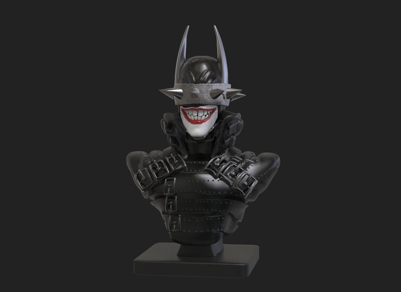 Batman who laughs bust 3D print model_1