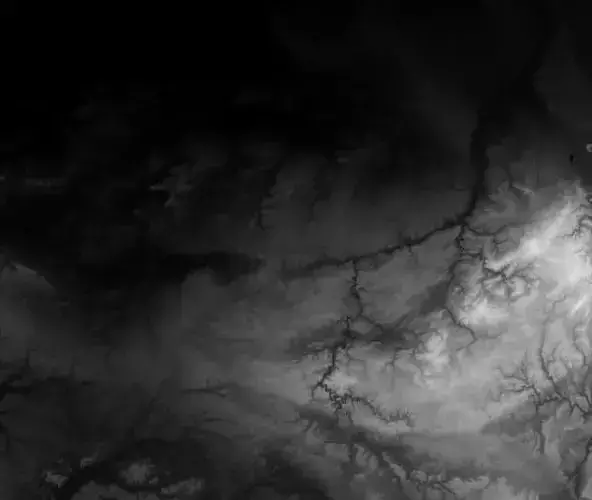 Belgium - heightmap of Entire country