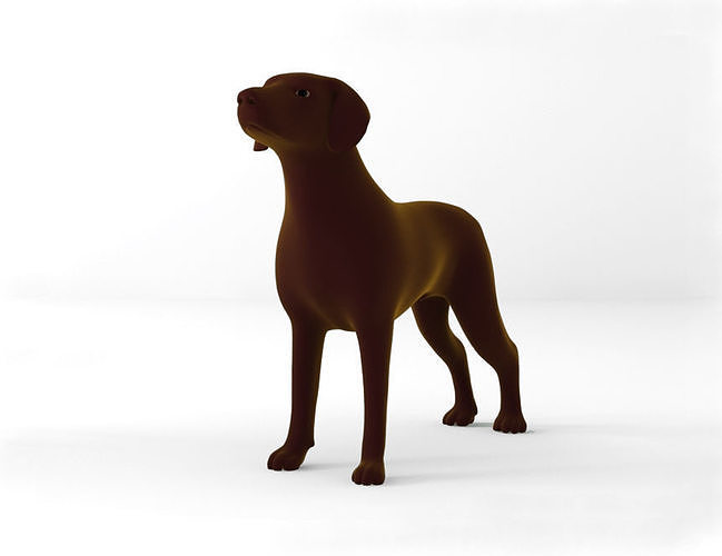 Dog full body Low-poly 3D model