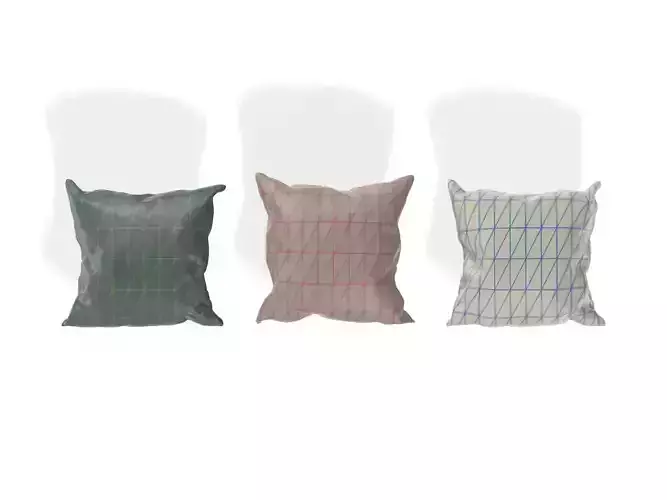CUSHION three plastic bags