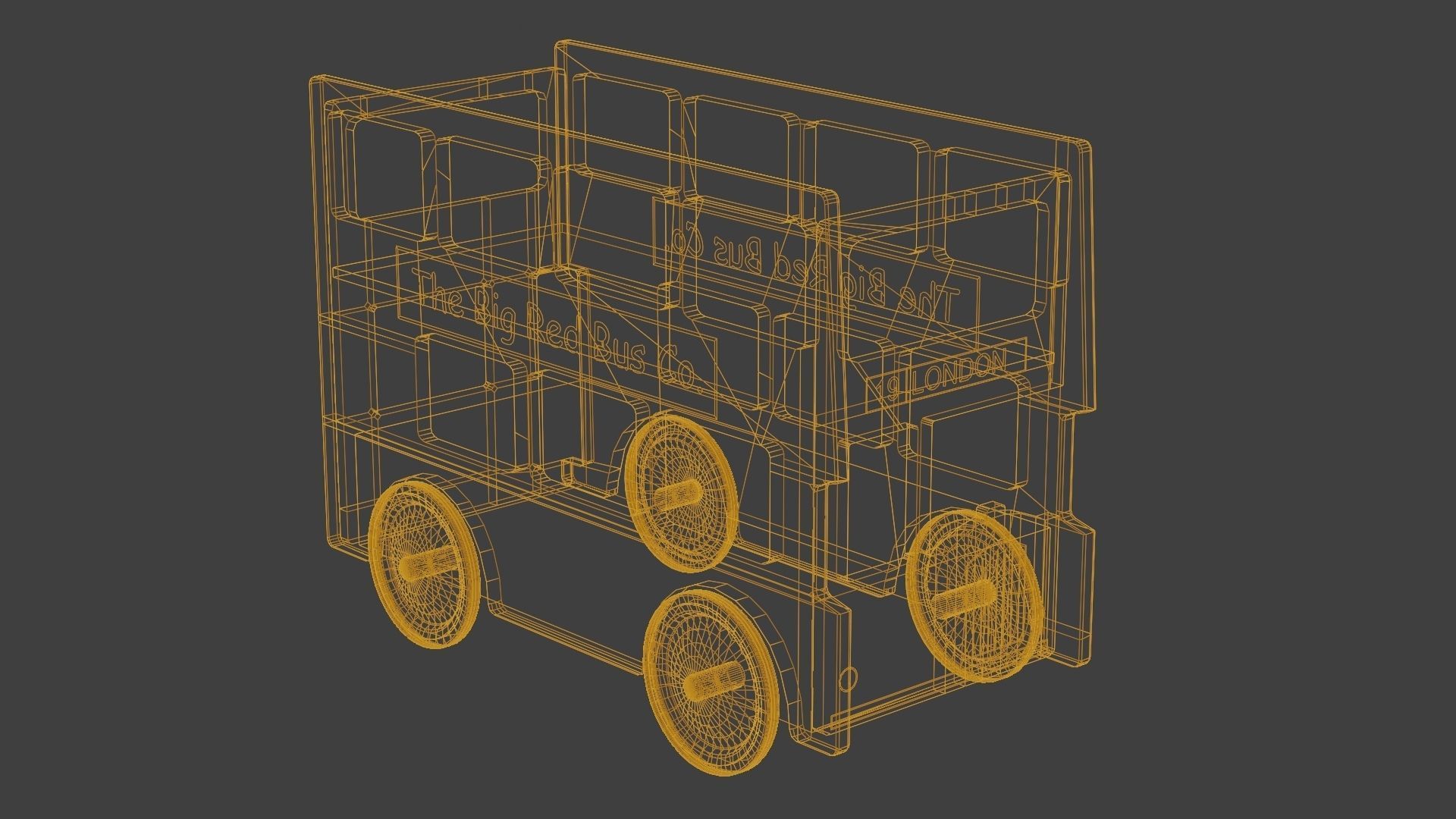 Toy Bus 3D Model Low-poly 3D model_19
