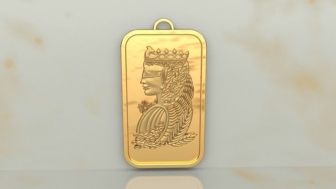 Lady Fortuna Pendant  3D print model