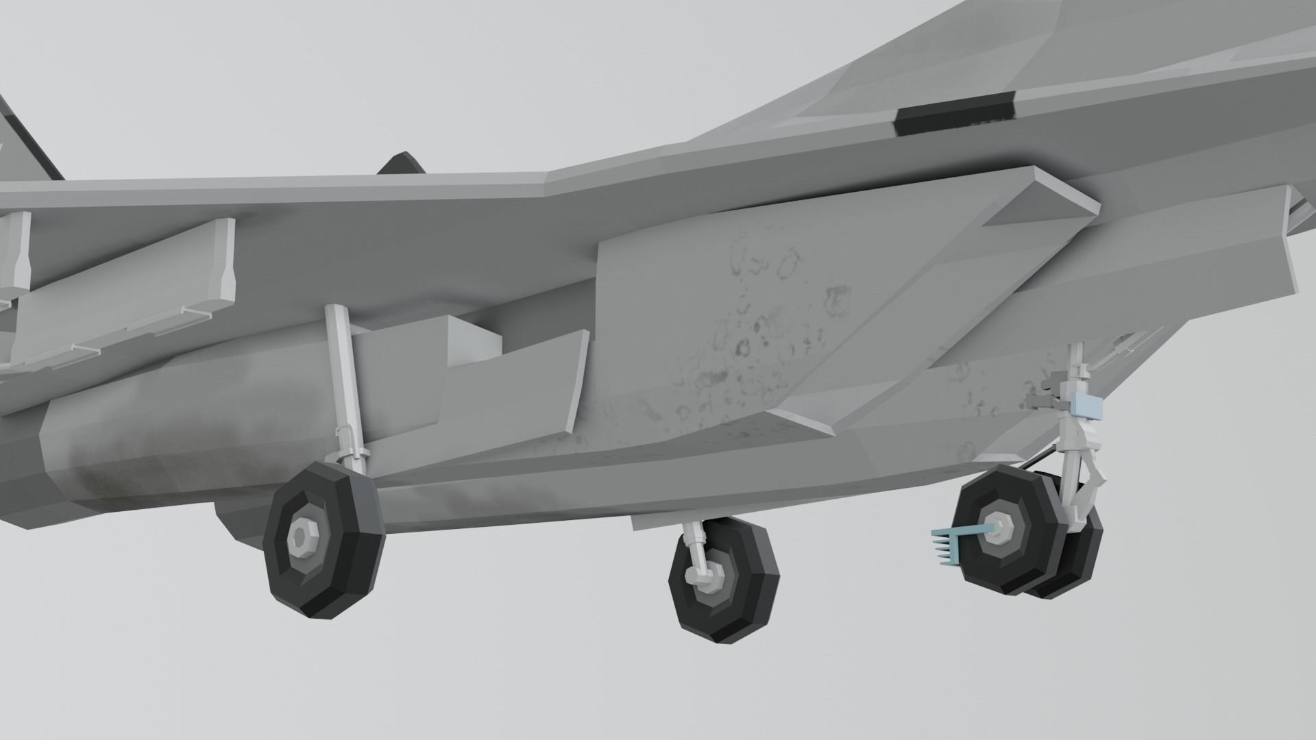 MIG 29 AND F16 low poly Low-poly 3D model_13