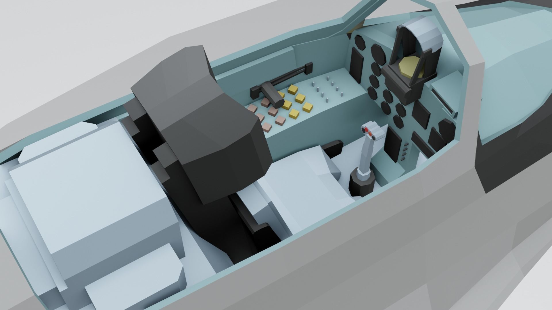 MIG 29 AND F16 low poly Low-poly 3D model_11