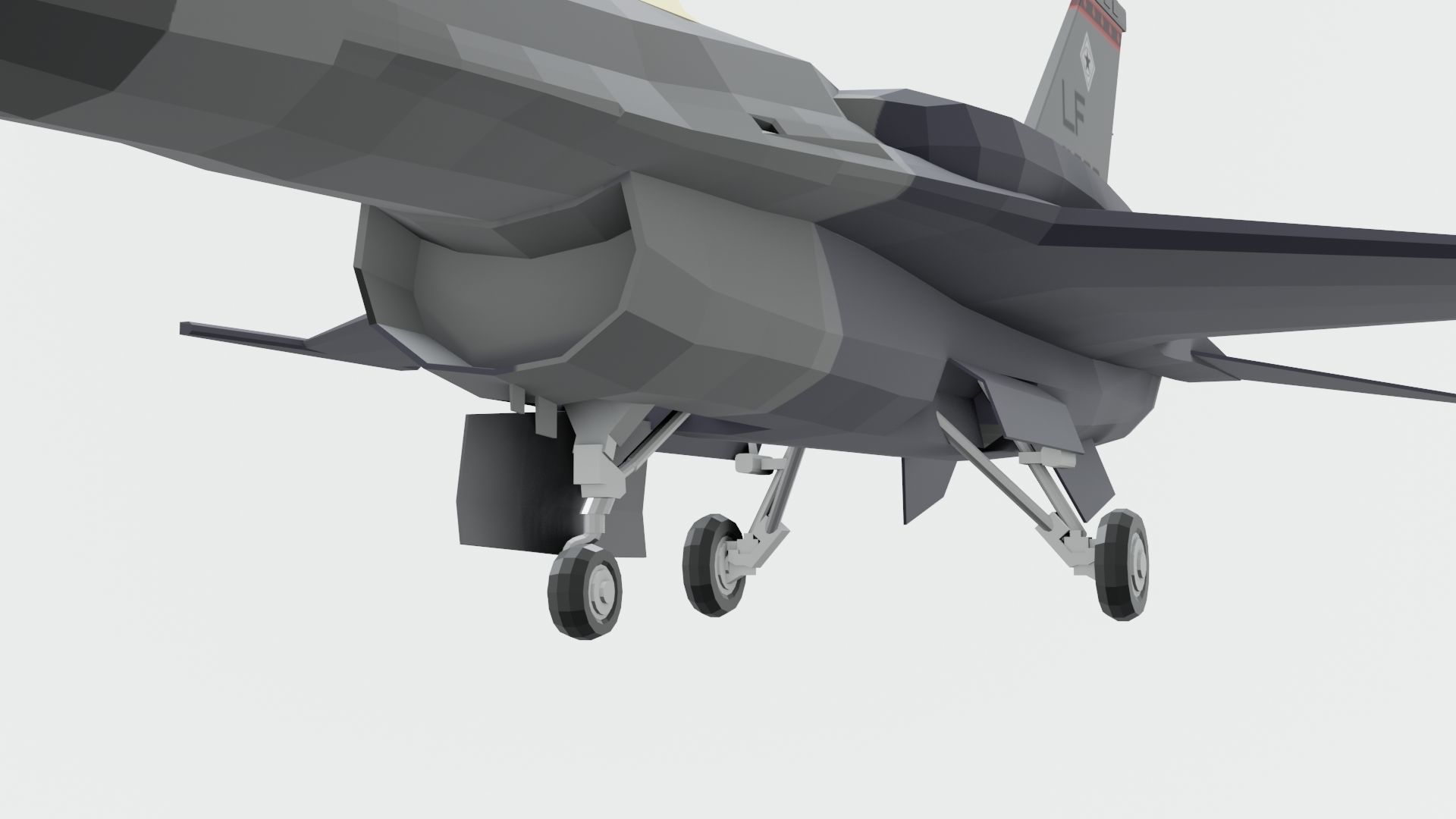 MIG 29 AND F16 low poly Low-poly 3D model_37