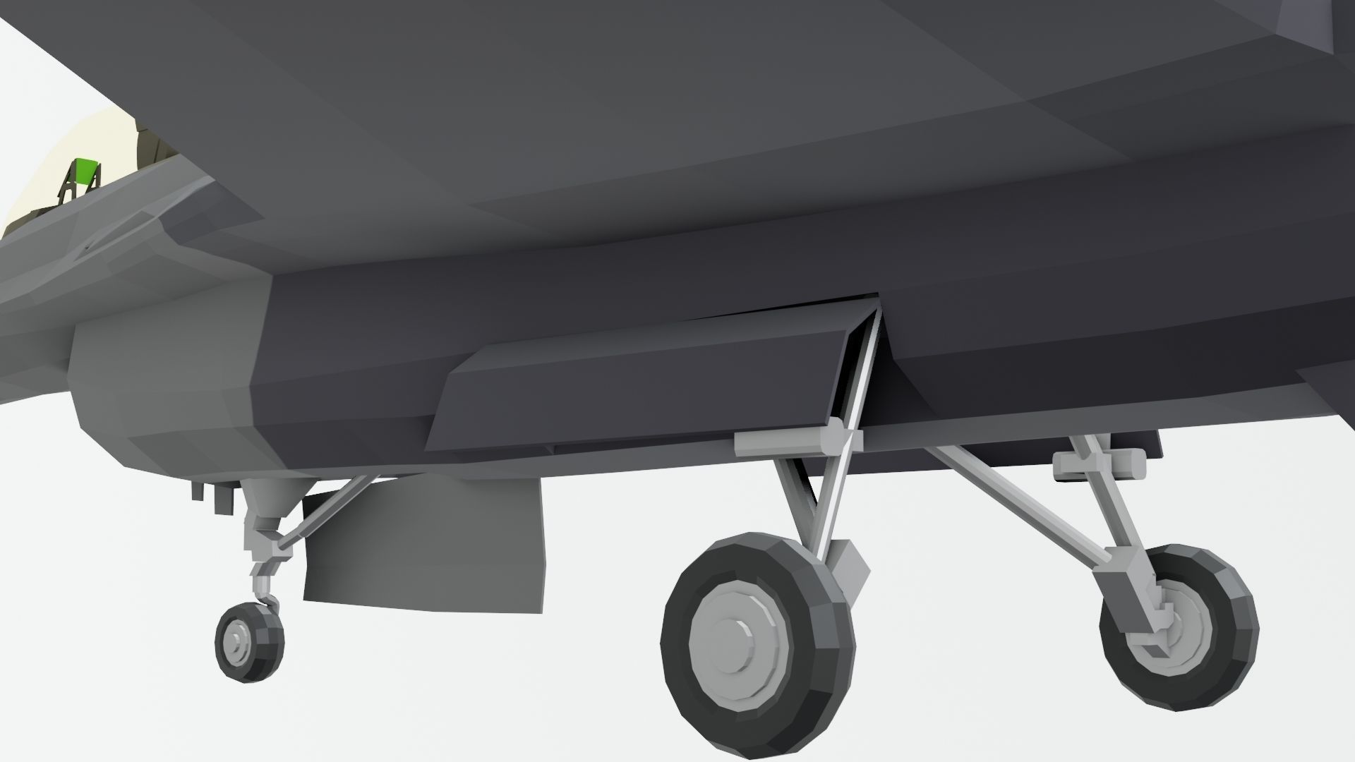 MIG 29 AND F16 low poly Low-poly 3D model_26