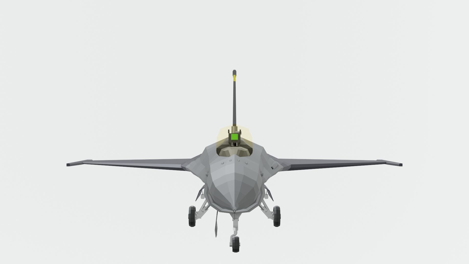 MIG 29 AND F16 low poly Low-poly 3D model_31