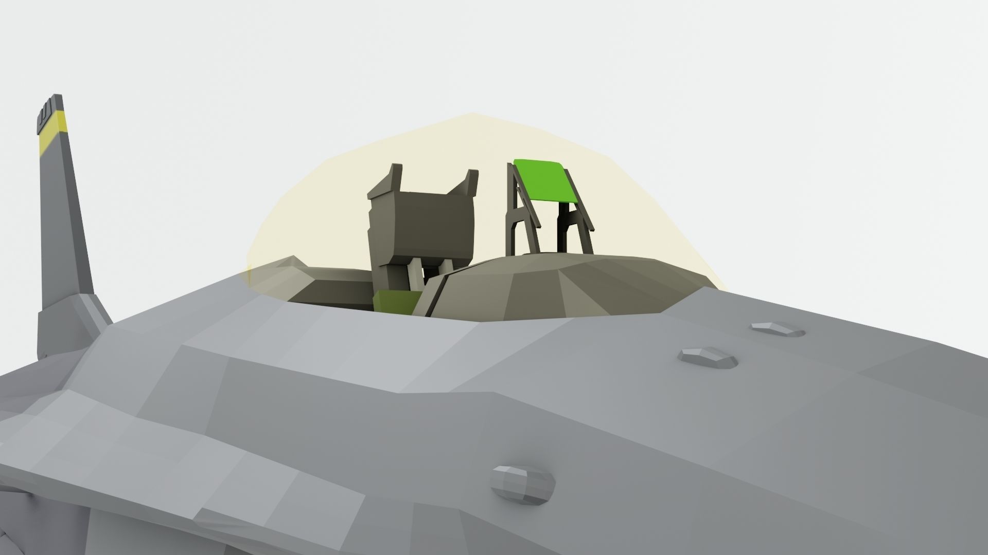 MIG 29 AND F16 low poly Low-poly 3D model_22