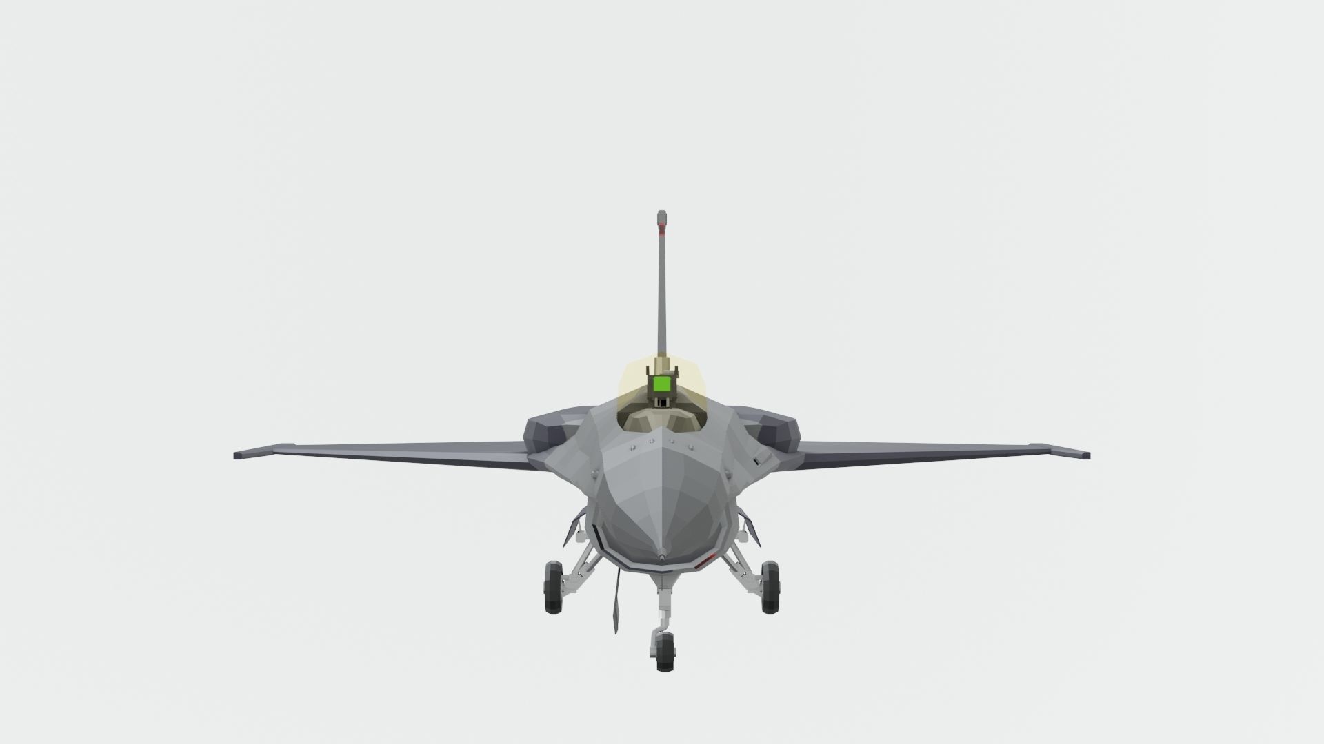 MIG 29 AND F16 low poly Low-poly 3D model_33