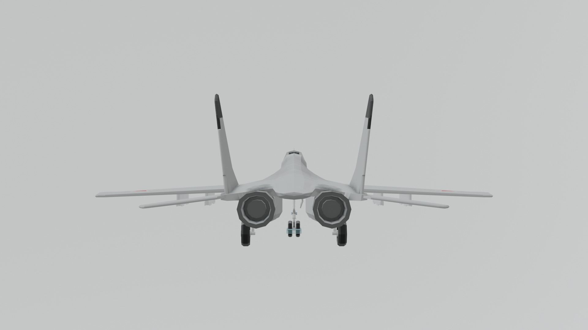 MIG 29 AND F16 low poly Low-poly 3D model_3