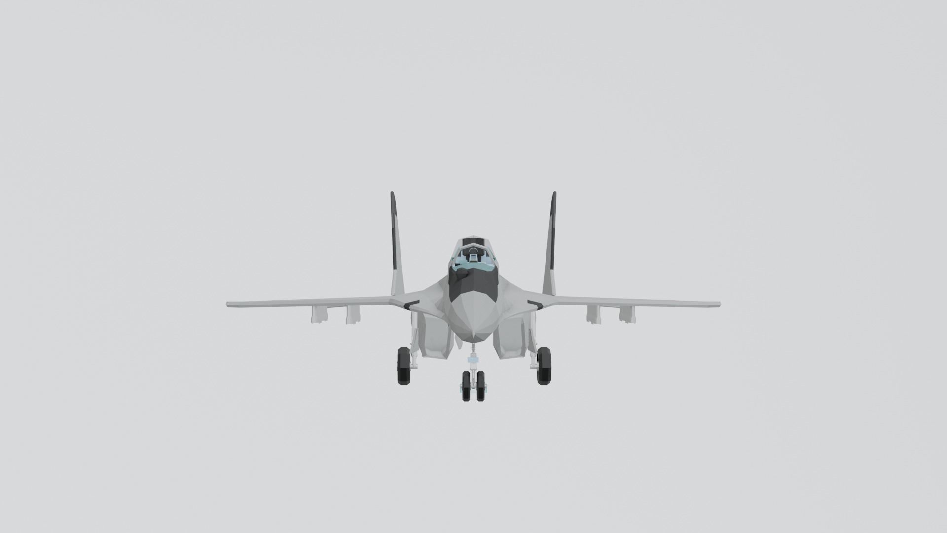 MIG 29 AND F16 low poly Low-poly 3D model_2