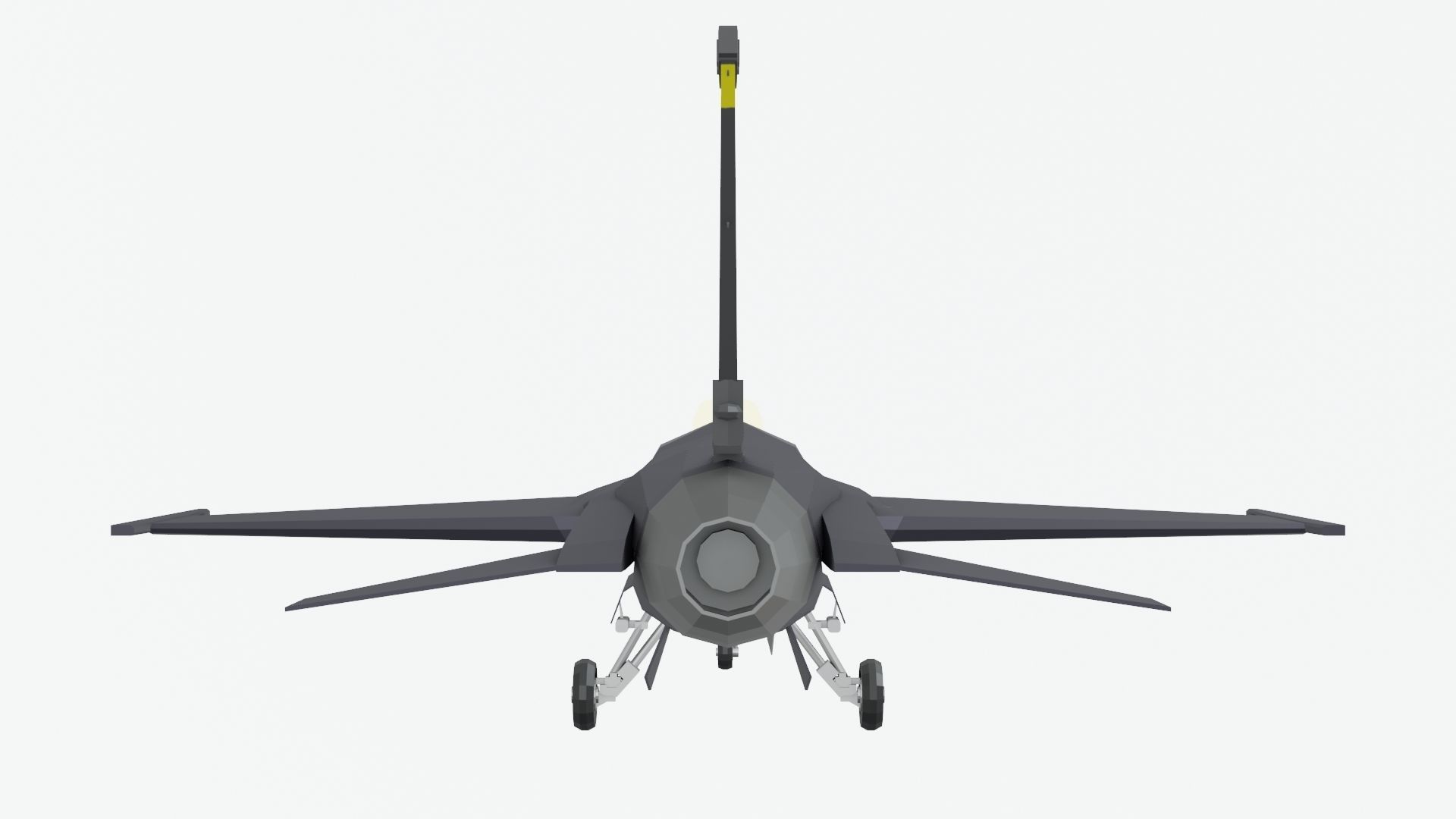 MIG 29 AND F16 low poly Low-poly 3D model_39