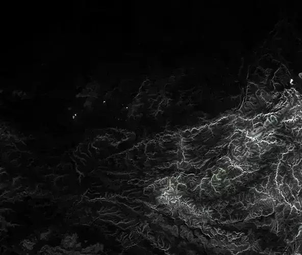 Belgium - Thickness hill tops map of entire country