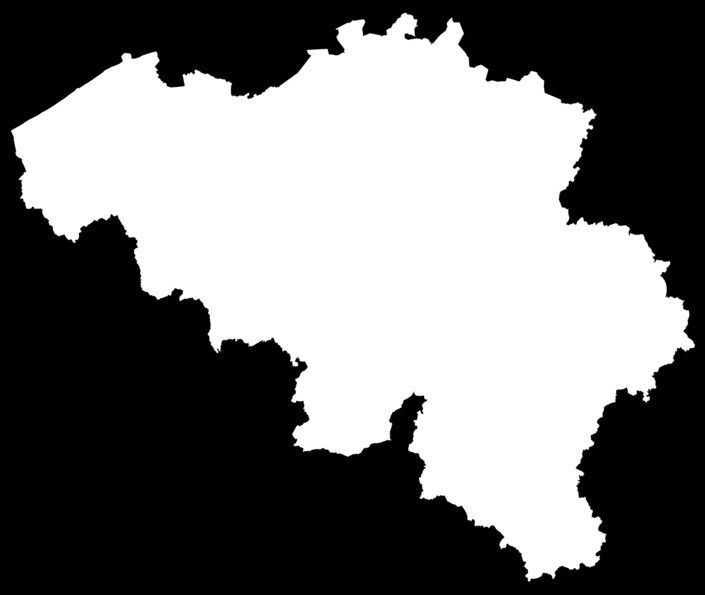 Belgium - Thickness hill tops map of entire country Texture_2