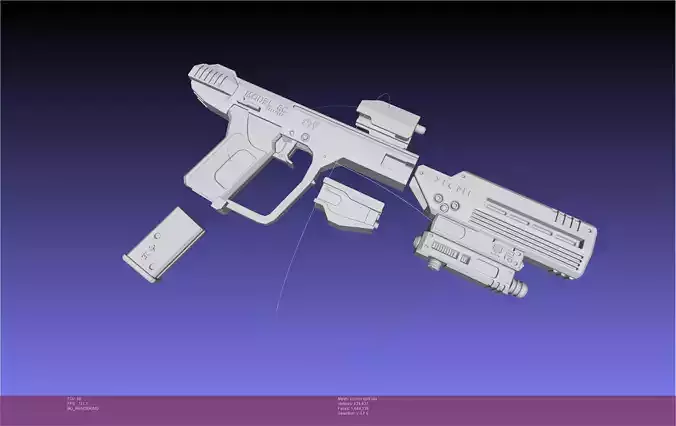 Halo ODST Socom Pistol Modular Shape