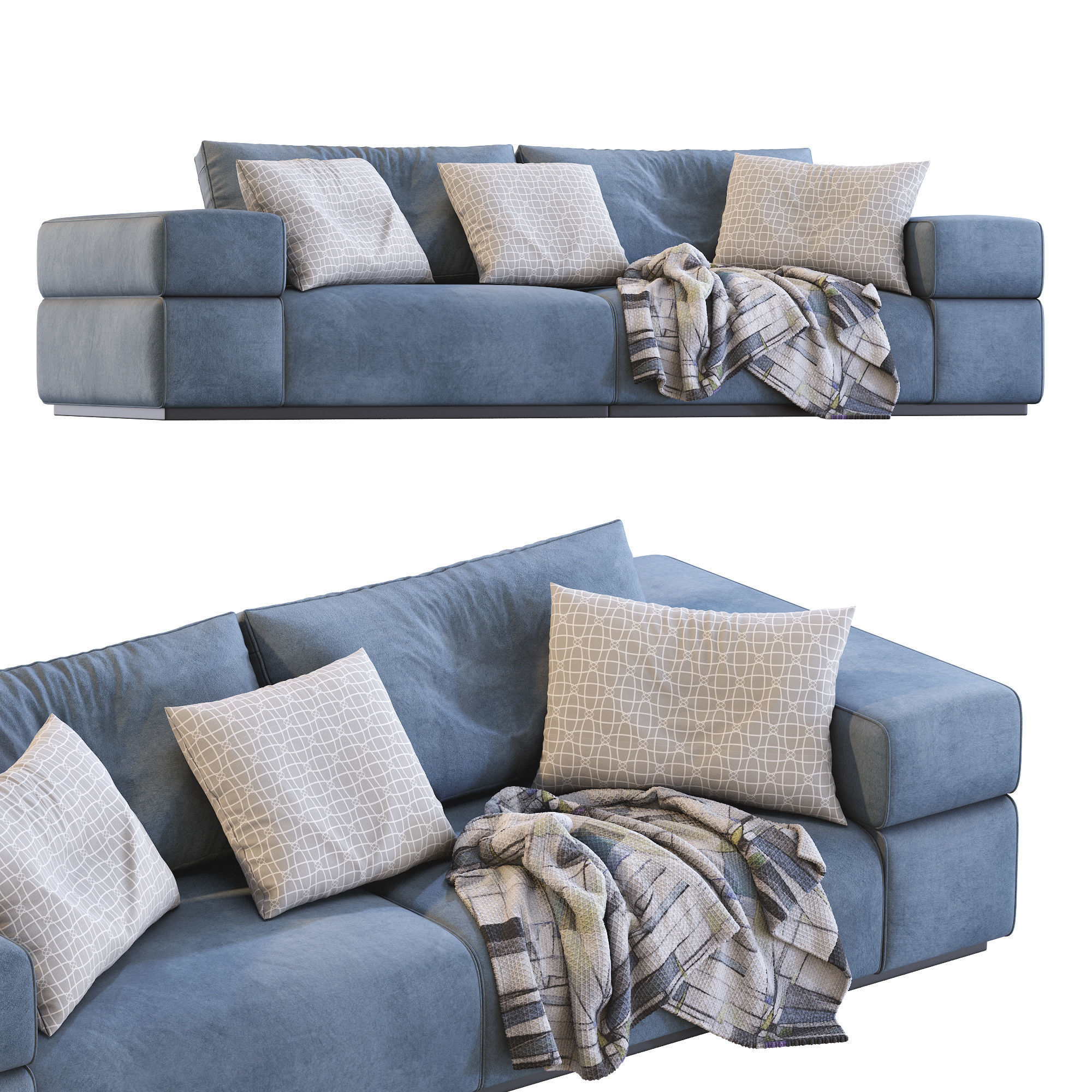 Sofa BRICK LANE By Lema 3D model_15