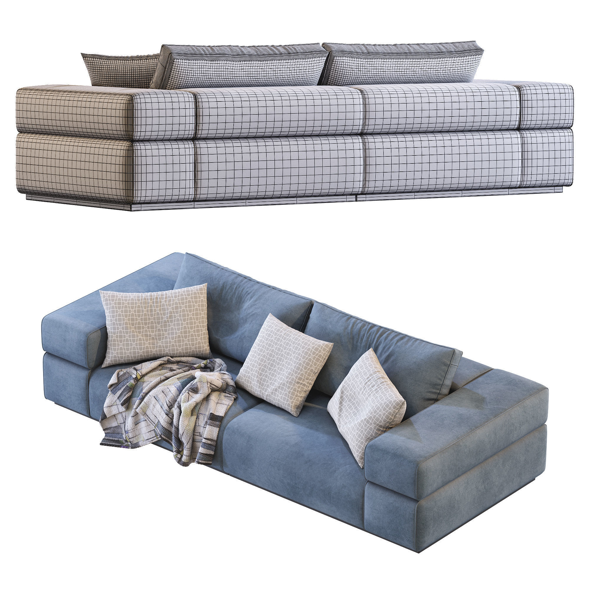 Sofa BRICK LANE By Lema 3D model_19