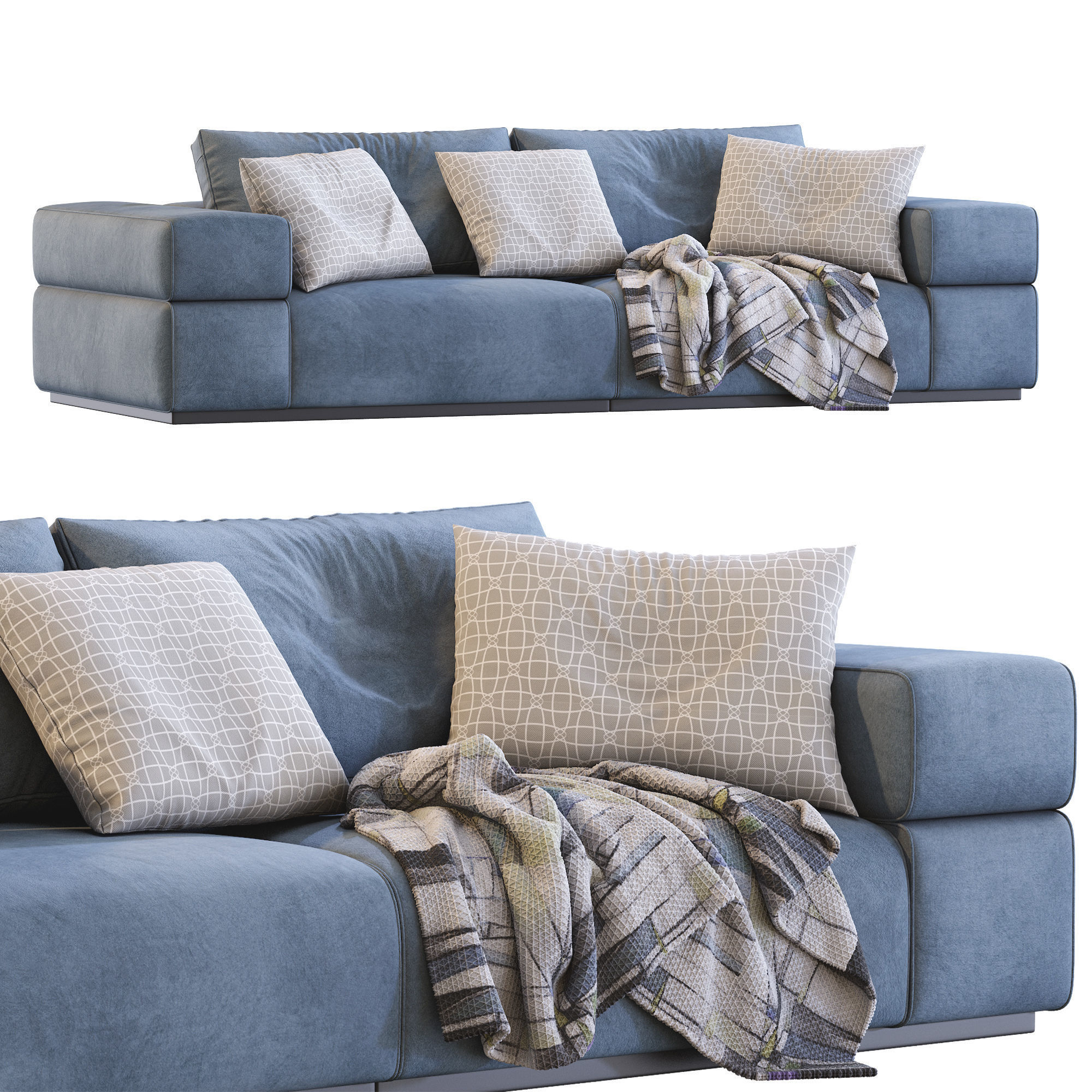 Sofa BRICK LANE By Lema 3D model_1