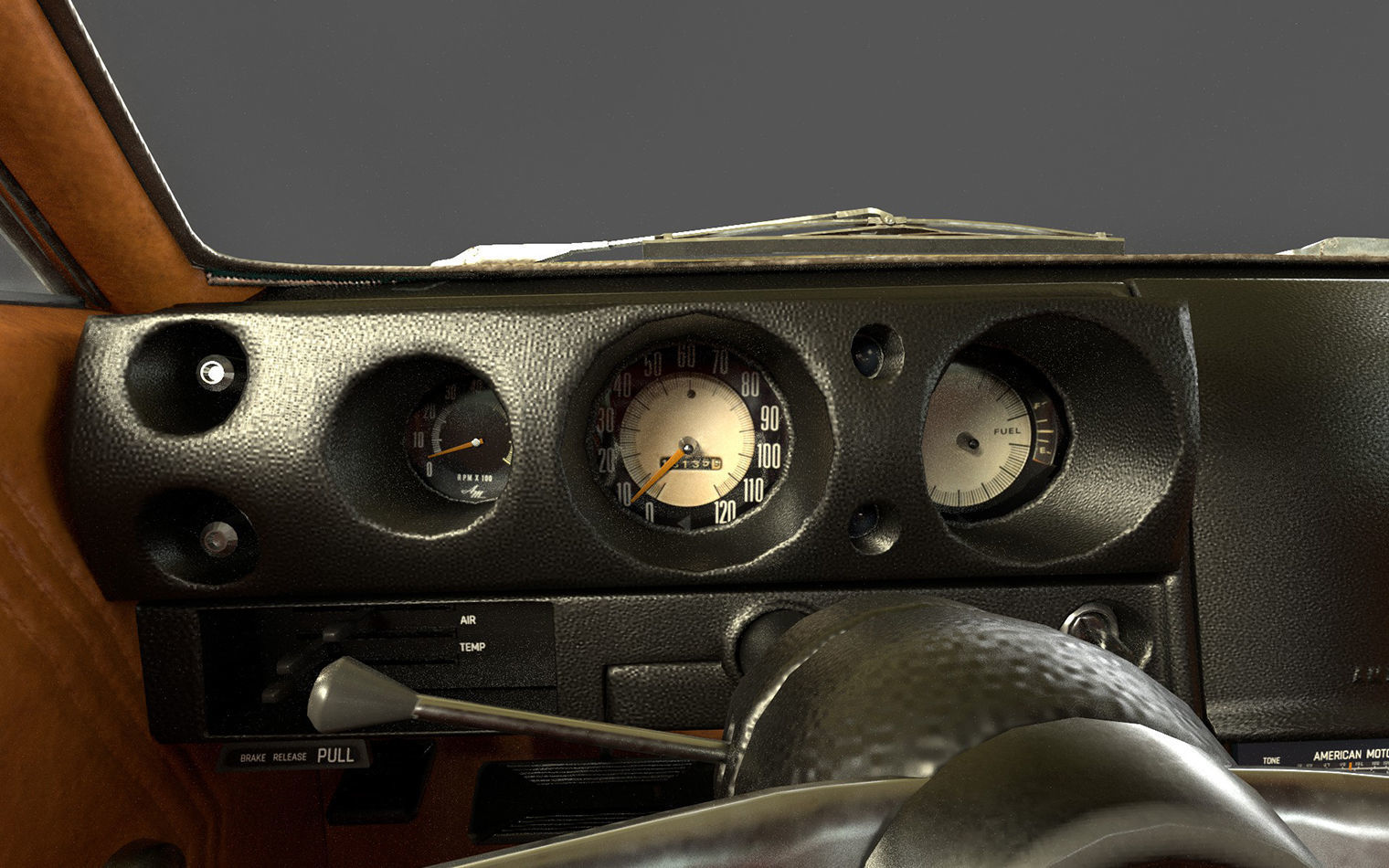 AMC AMX 1968 Low-poly 3D model_16