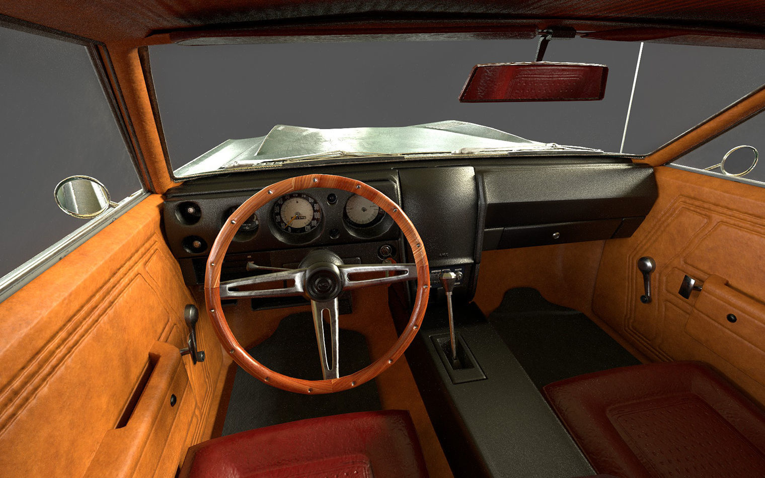 AMC AMX 1968 Low-poly 3D model_15