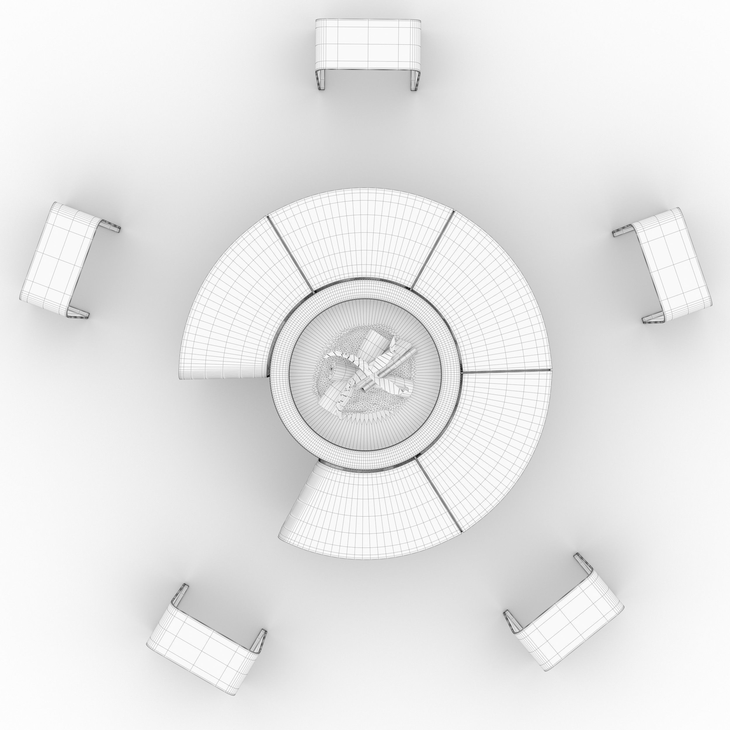 Rocco firepit 3D model_5
