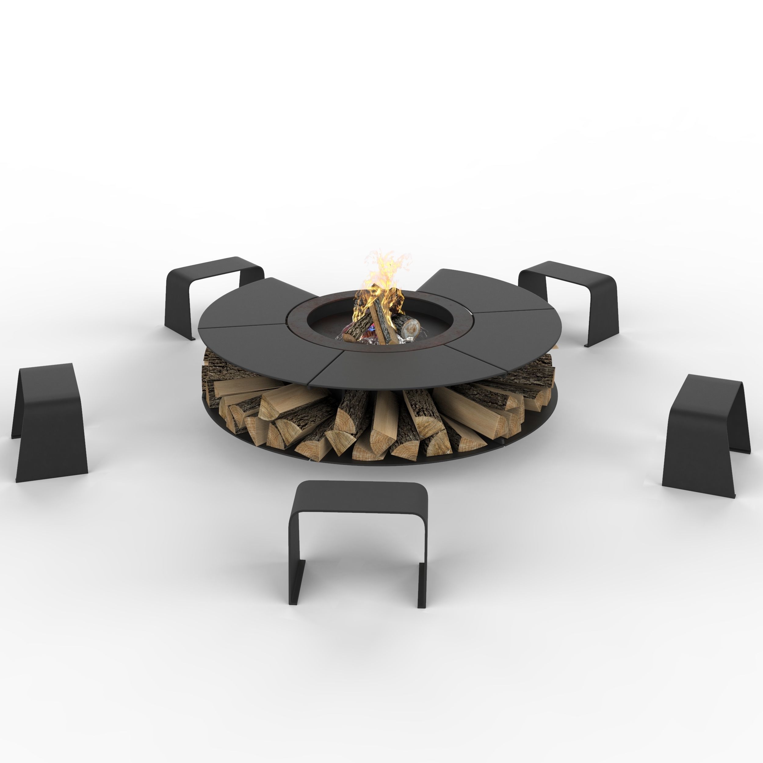 Rocco firepit 3D model_1