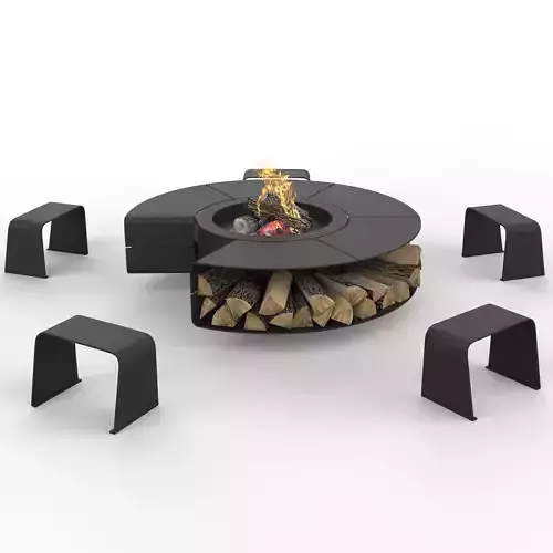 Rocco firepit 3D model