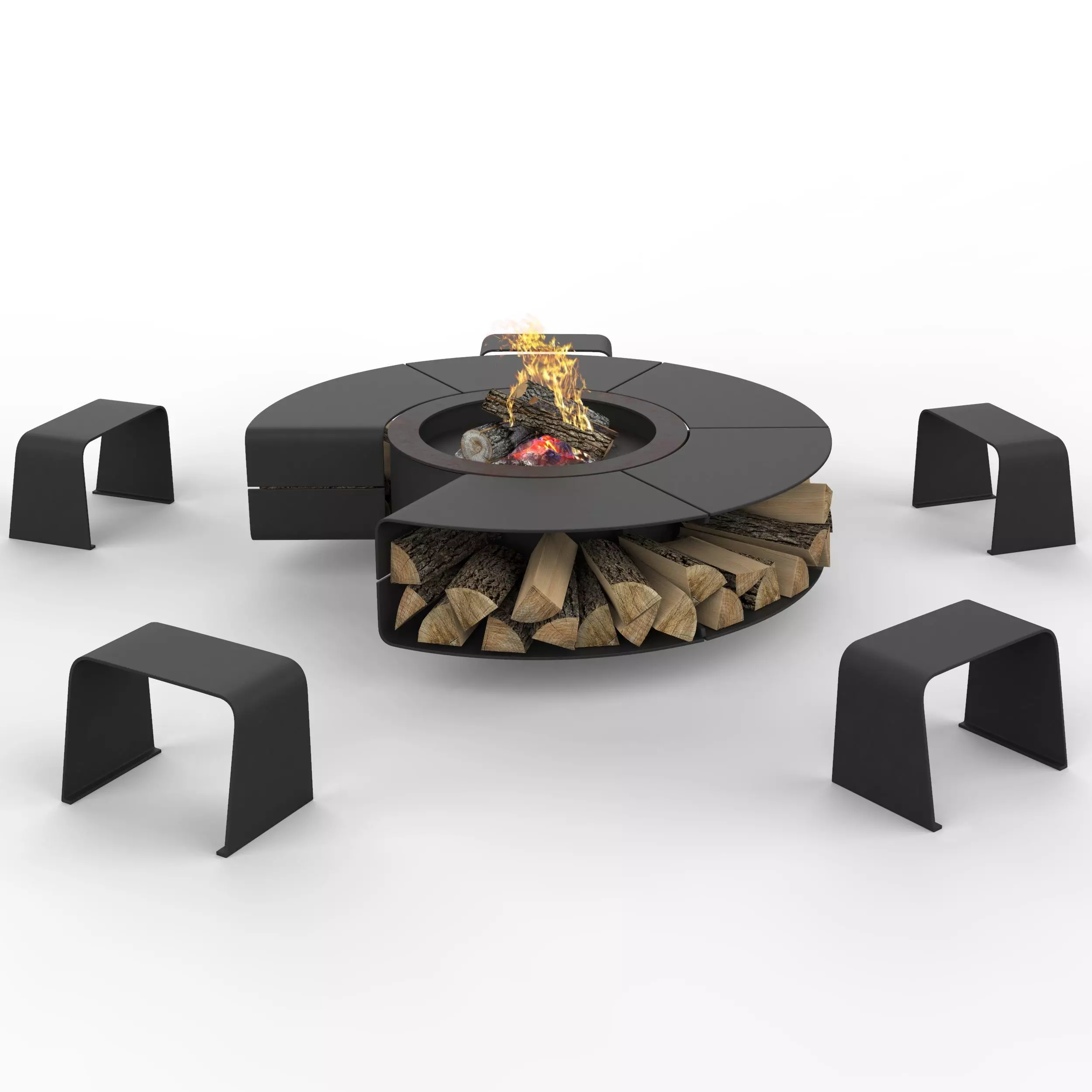 Rocco firepit 3D model_0
