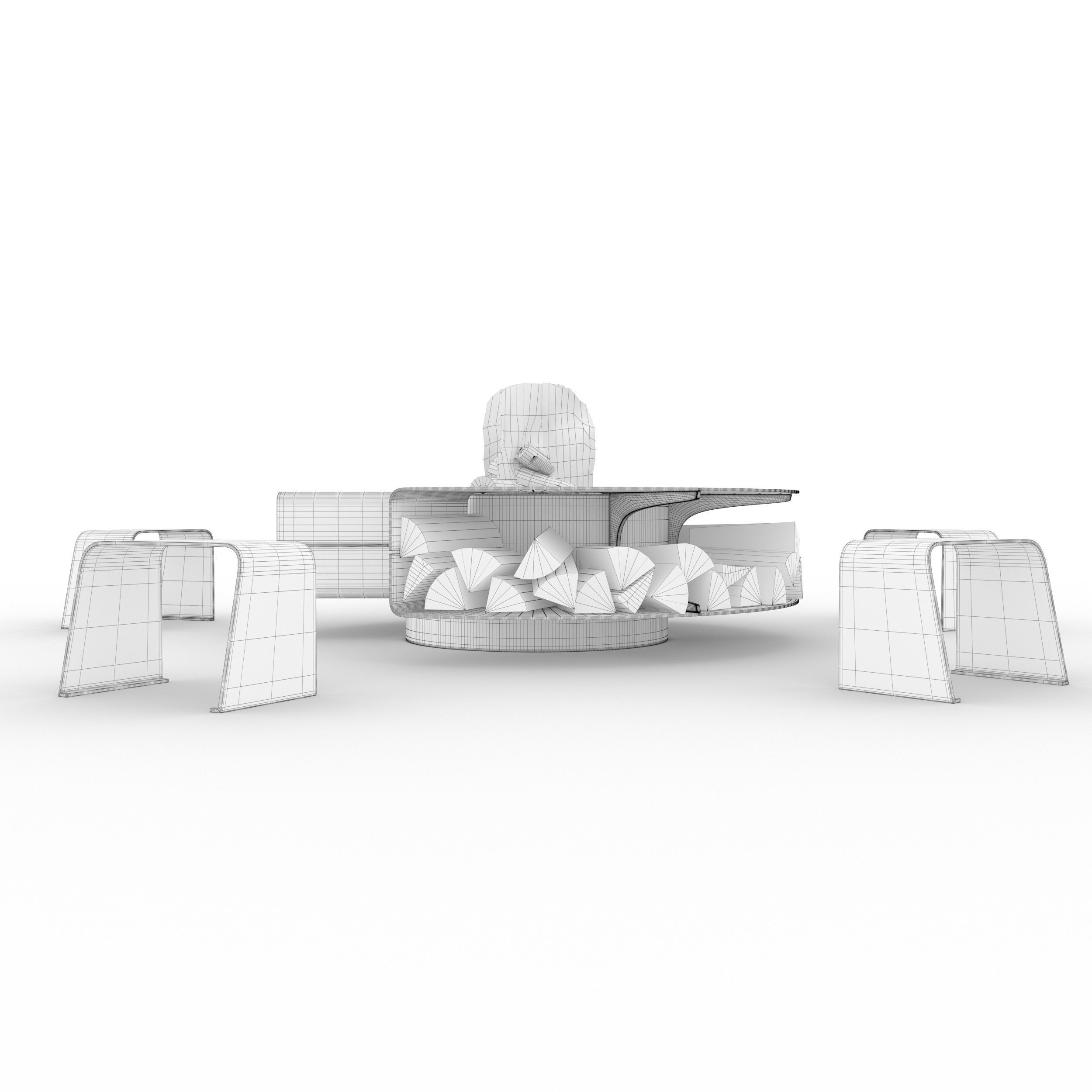 Rocco firepit 3D model_6