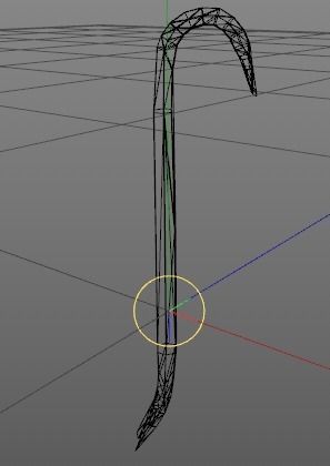 Crowbar hook 3D model_3