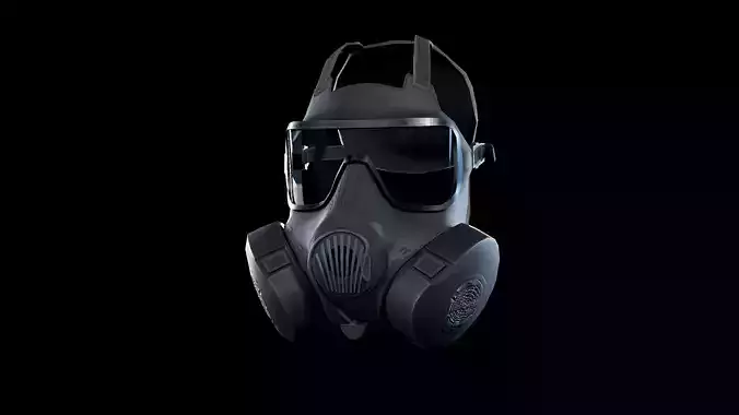 M50 Gasmask Low-poly 3D model