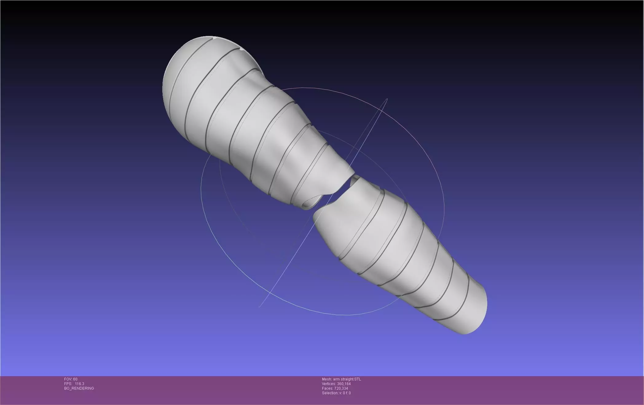 Winter Soldier Arm Simple Straight Lined Version 3D print model_0