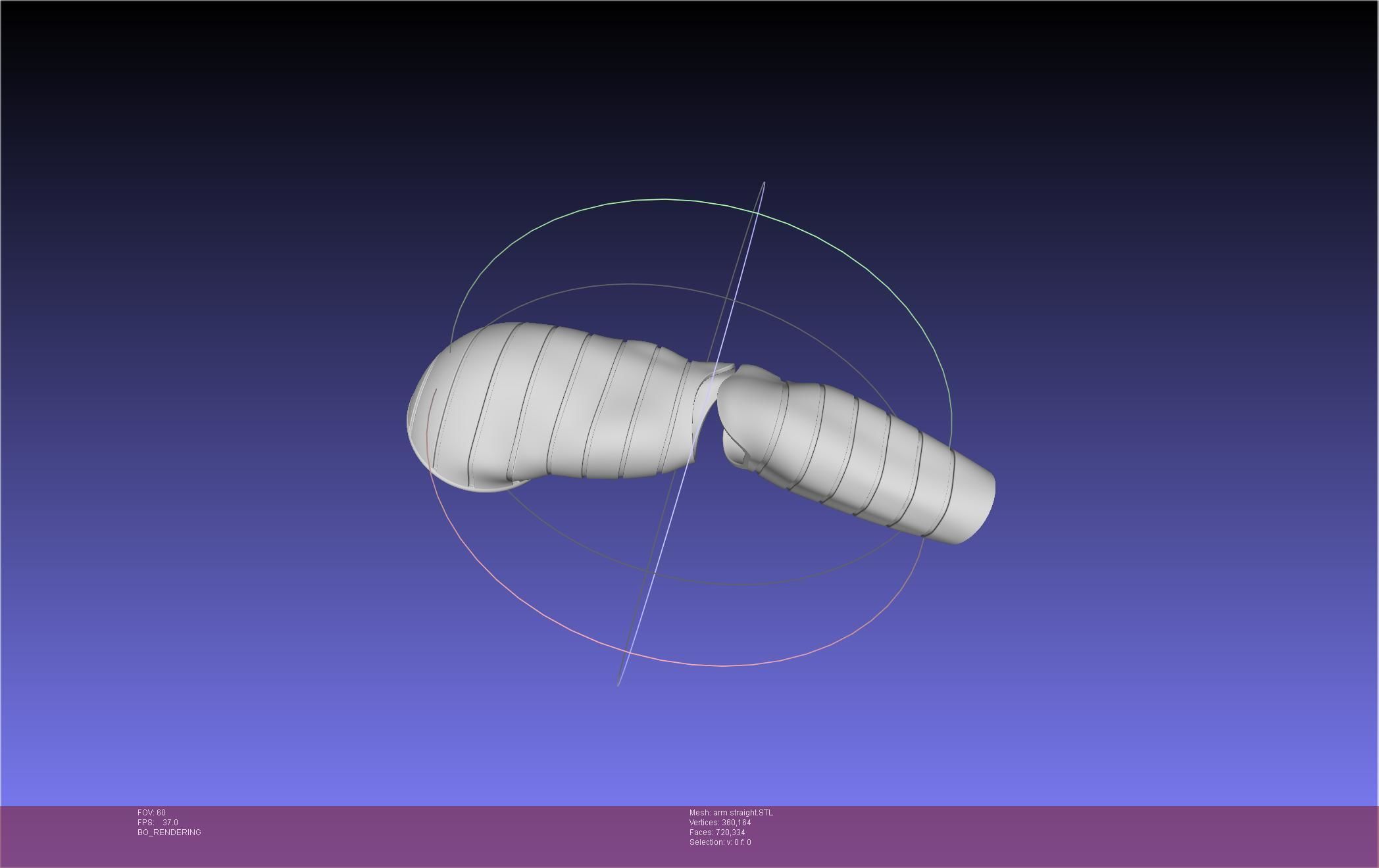 Winter Soldier Arm Simple Straight Lined Version 3D print model_144