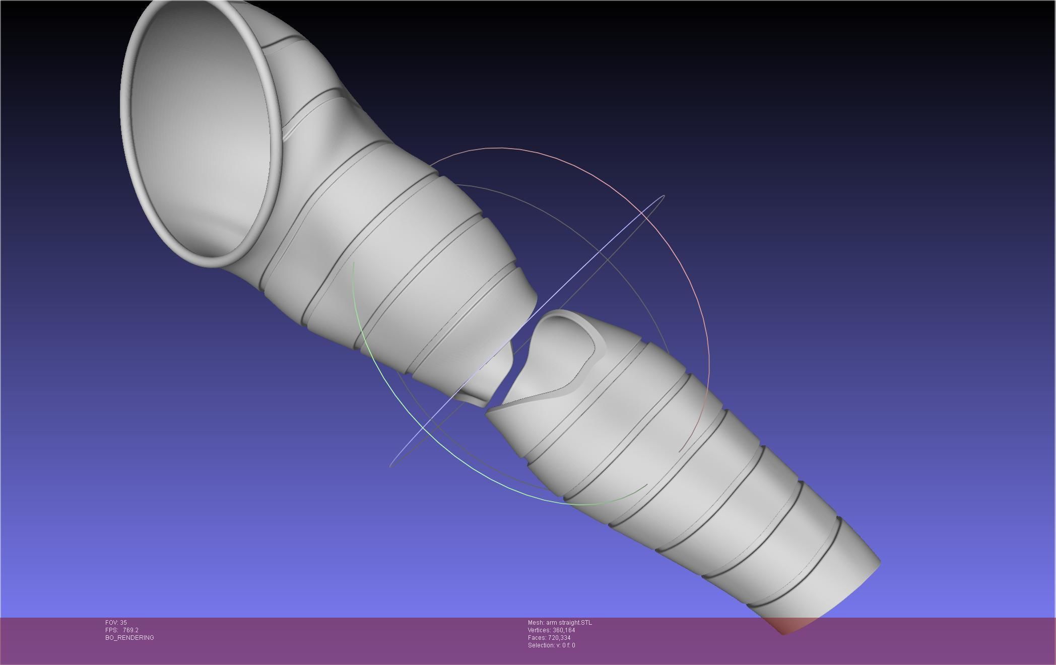 Winter Soldier Arm Simple Straight Lined Version 3D print model_61