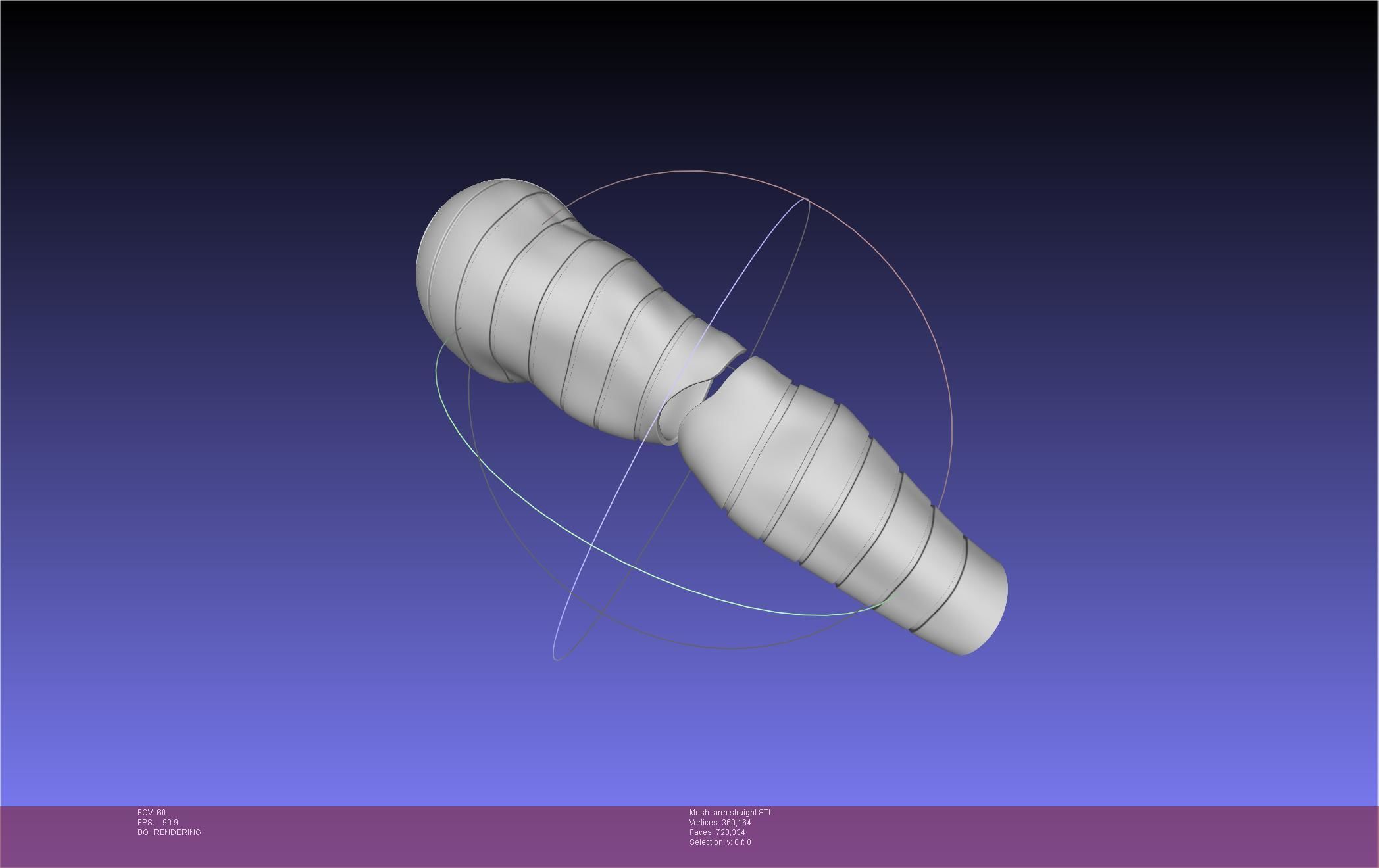 Winter Soldier Arm Simple Straight Lined Version 3D print model_1