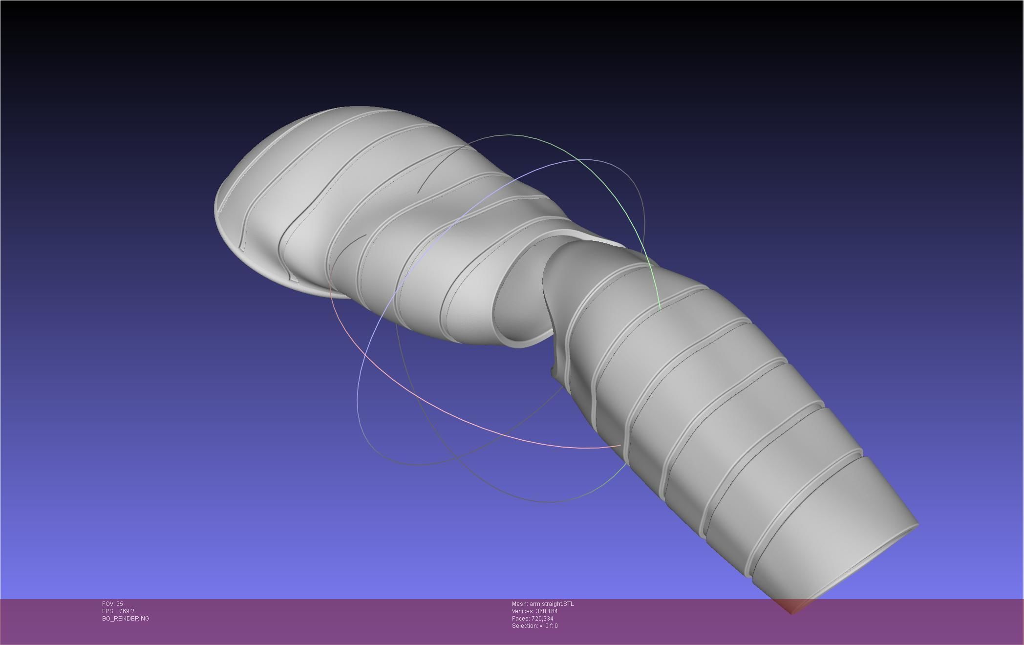 Winter Soldier Arm Simple Straight Lined Version 3D print model_63