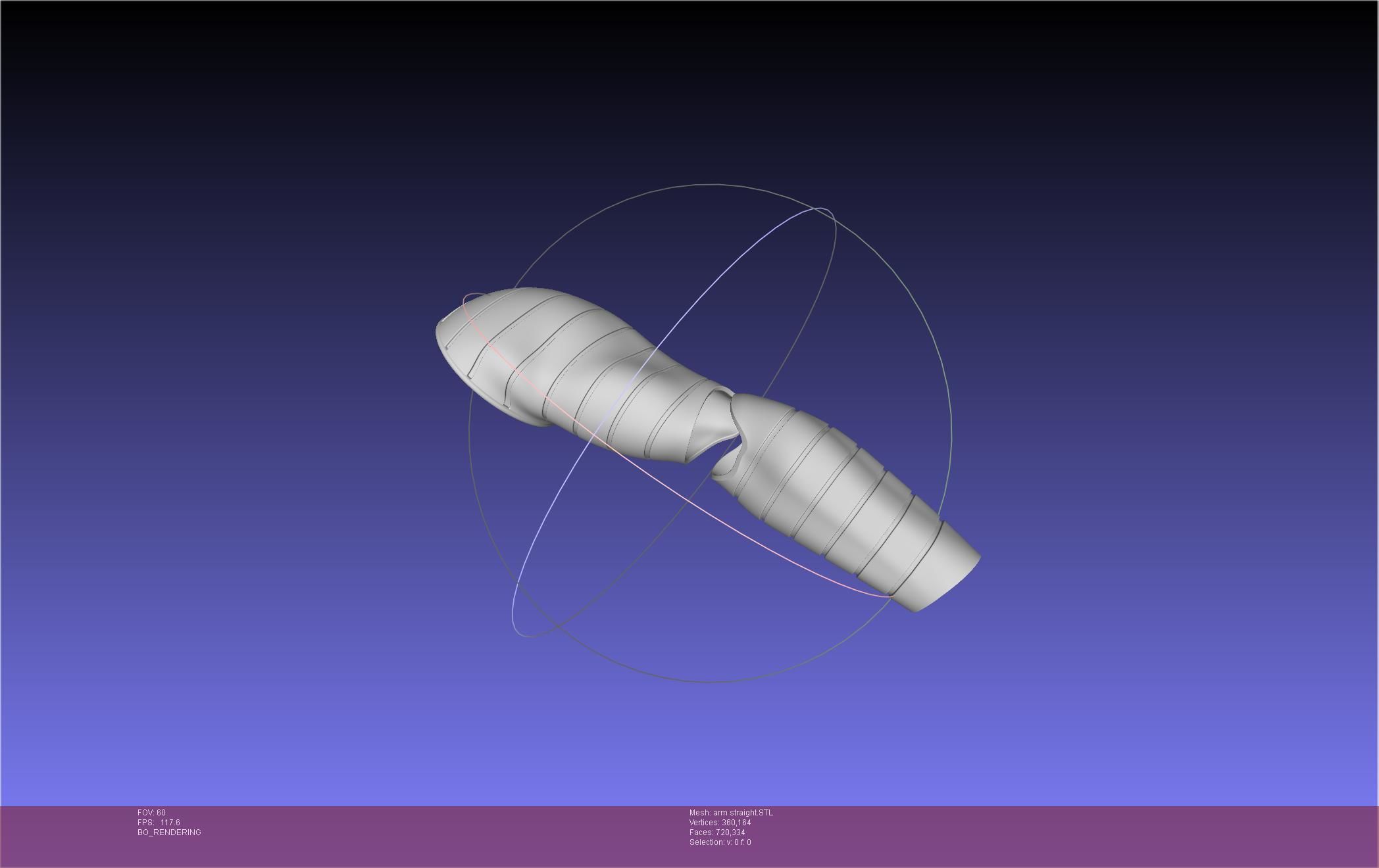 Winter Soldier Arm Simple Straight Lined Version 3D print model_146