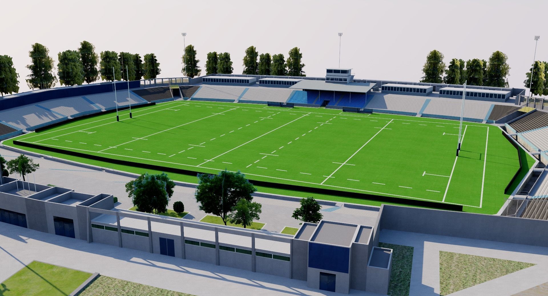 Estadio Charrua - Montevideo - Uruguay 3D model_5