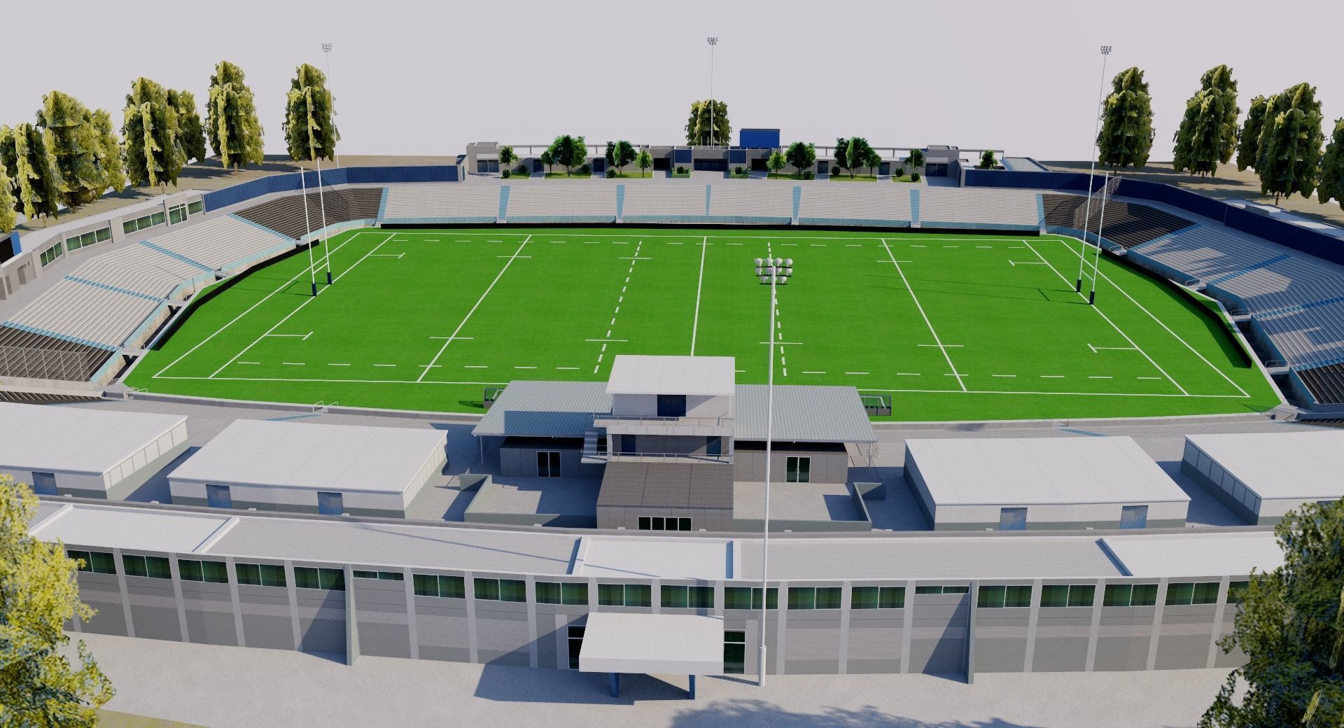 Estadio Charrua - Montevideo - Uruguay 3D model_2
