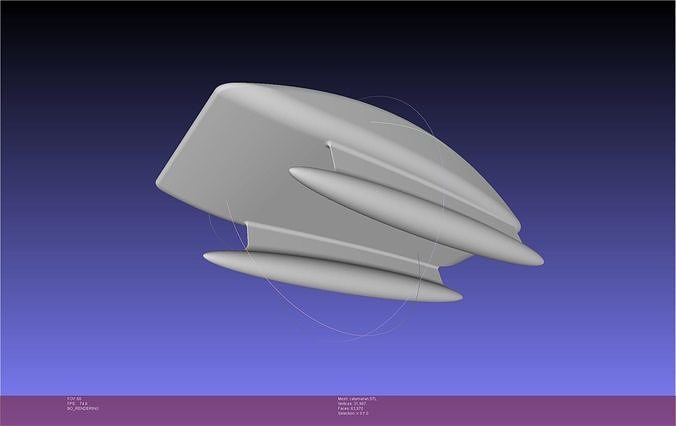 Basic Modern Catamaran Hull Model 3D print model