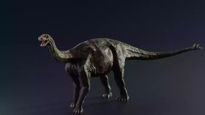 3D Shunosaurus dinosaur