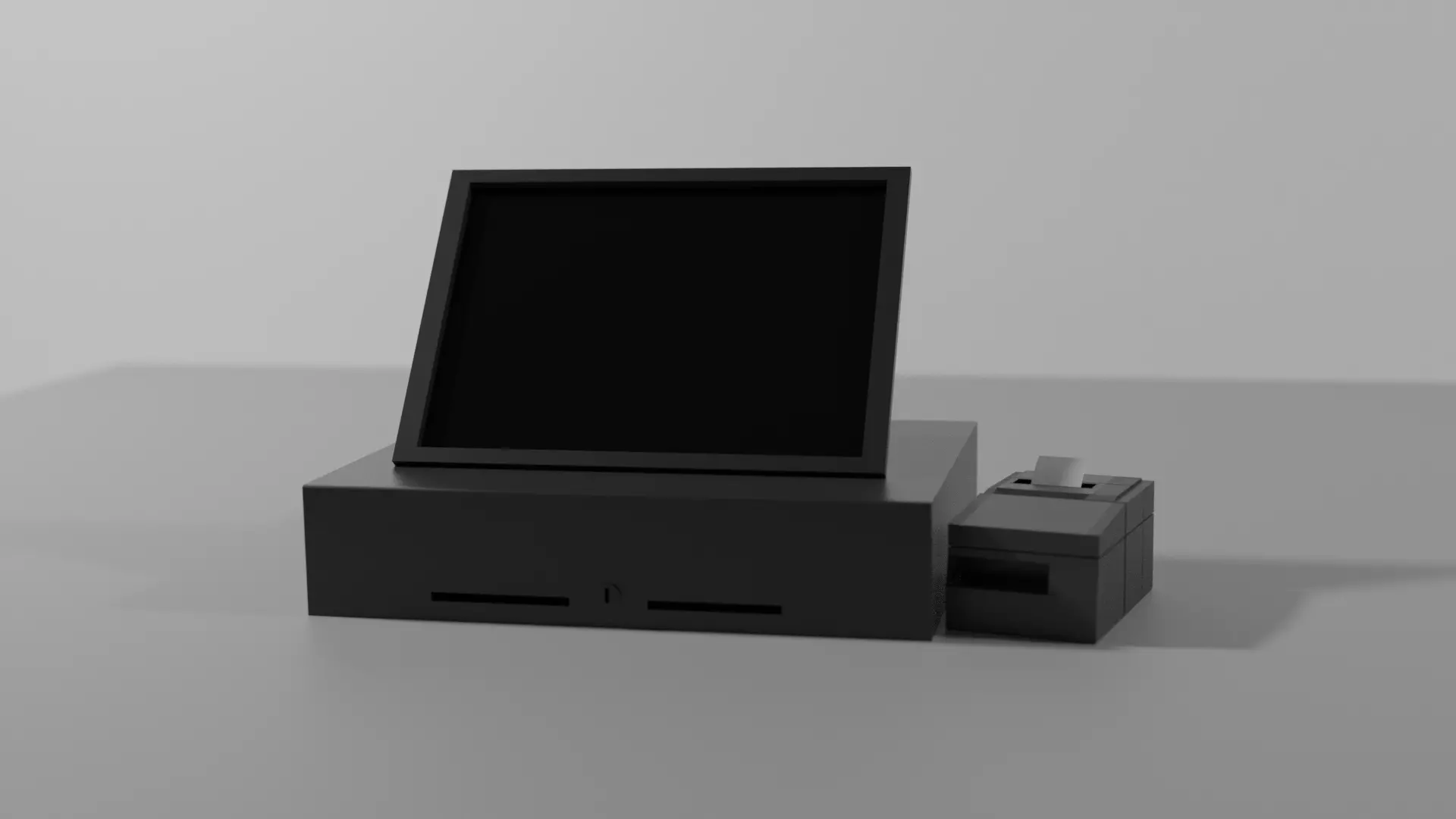Cash register Free low-poly 3D model
