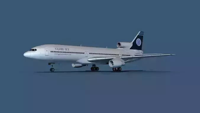 Lockheed L-1011-50 Globe Jet 3D model