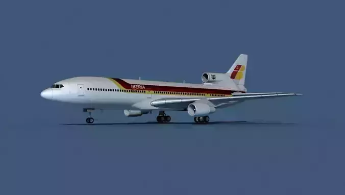 Lockheed L-1011-50 Iberia 3D model