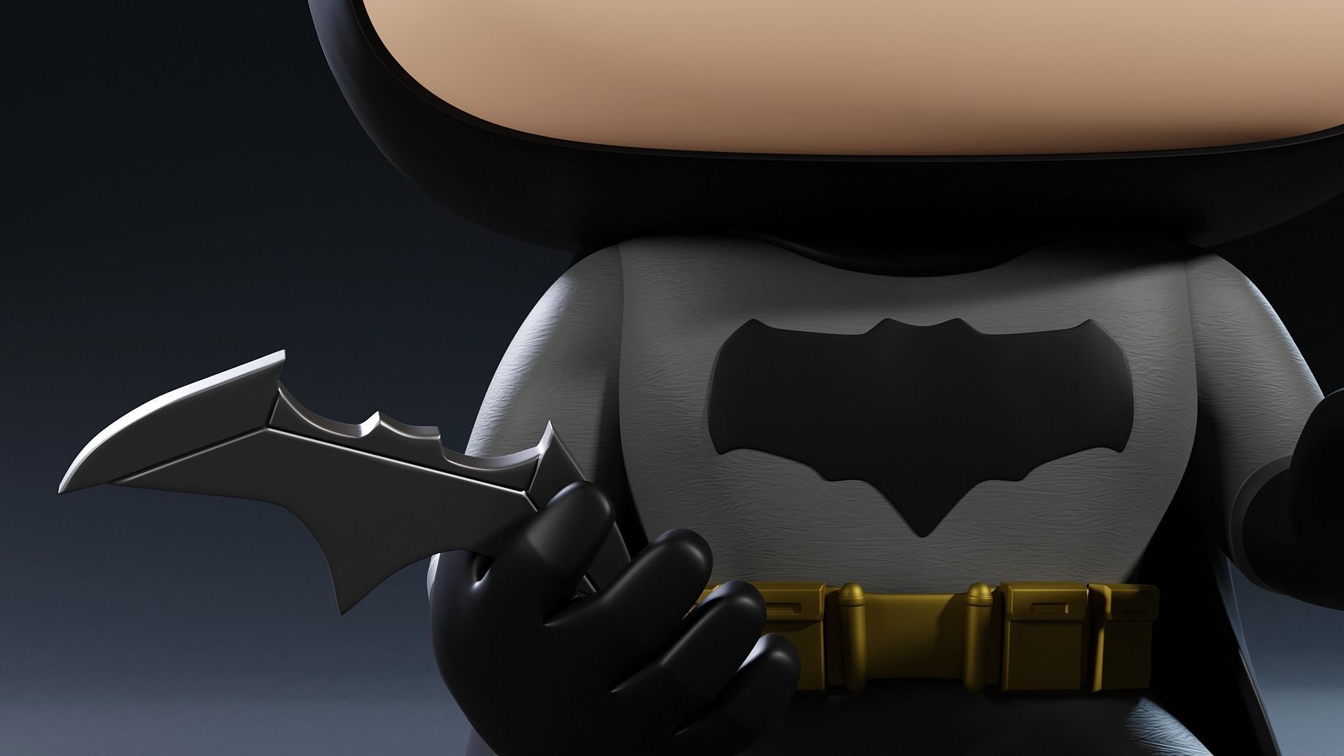 Funko Batman 3D model_11