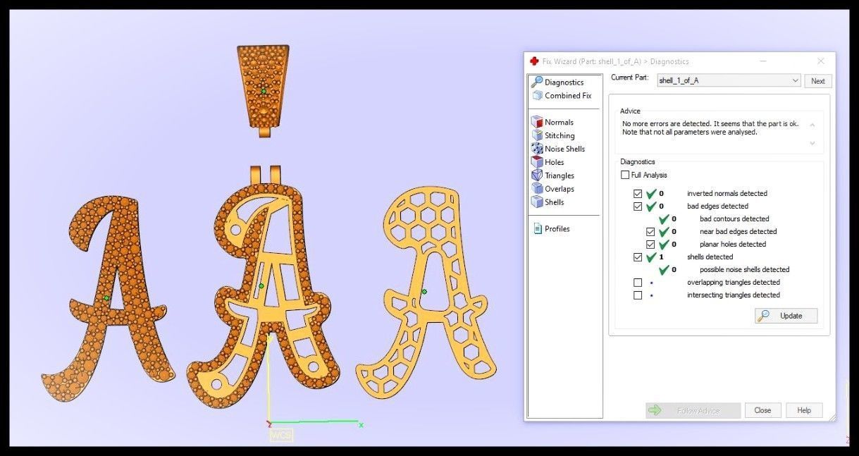A CURVED FONT  PENDANT  3D print model_10