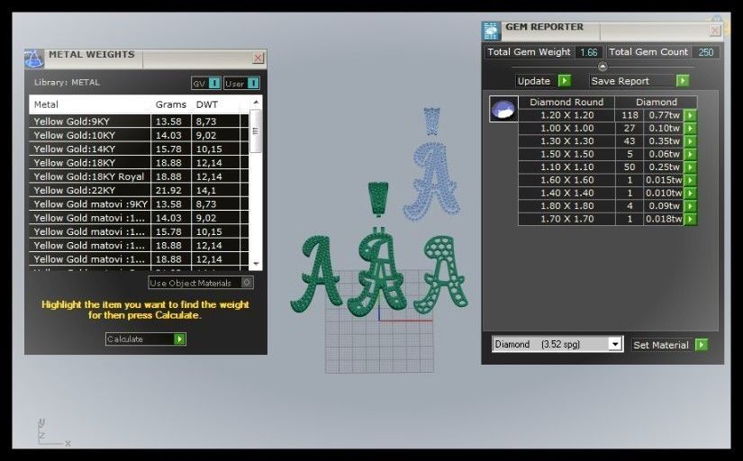 A CURVED FONT  PENDANT  3D print model_11