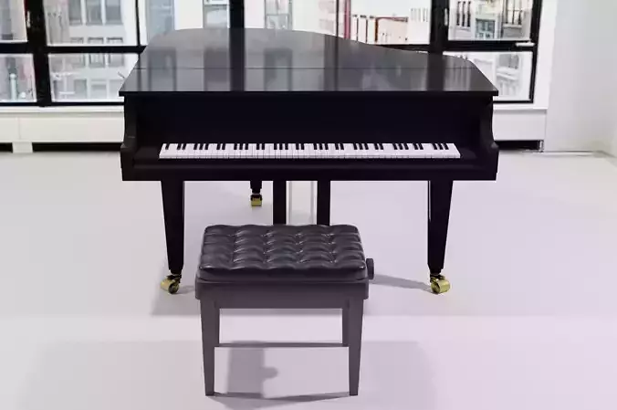 Piano grand and stool