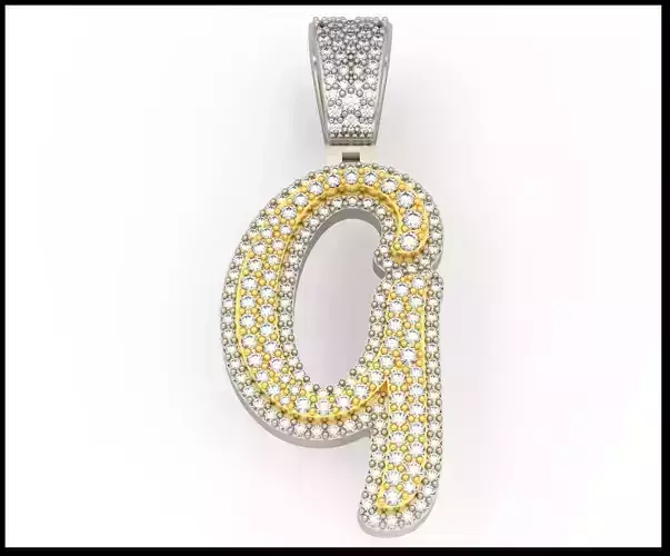 G CURVED FONT PENDANT 3D print model