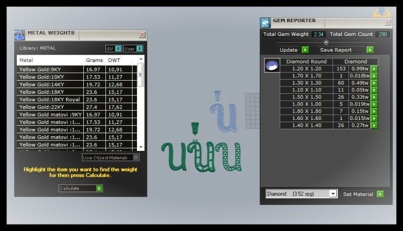 U CURVED FONT PENDANT 3D print model_11